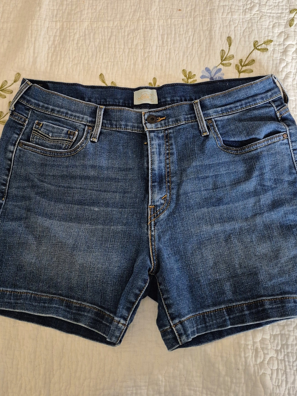 Levi's Women's Dark Blue Denim Jean Shorts